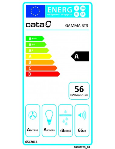 Campana Cata Gamma 600 Inox Cristal...
