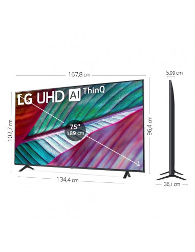 Televisor LG 75 Pulgadas Smart TV 4K UHD Led HDMI USB WIFI